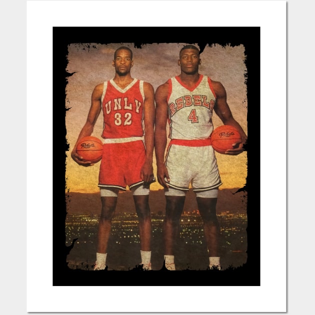 Stacey Augmon and Larry Johnson '1991' Wall Art by MJ23STORE